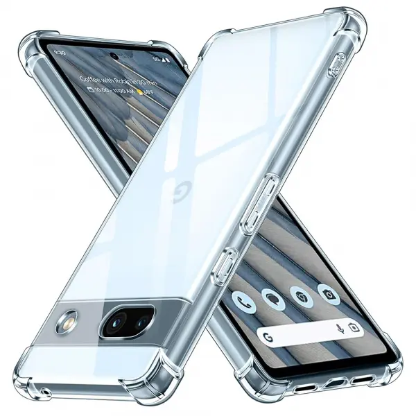 Husa pentru Google Pixel 7a, Techsuit, Shockproof Clear, Transparenta