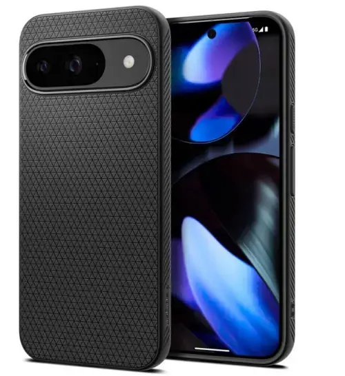 Husa pentru Google Pixel 9 / 9 Pro, Spigen, Liquid Air Matte, Neagra