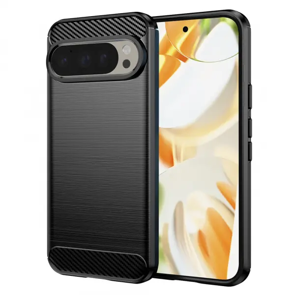 Husa pentru Google Pixel 9 / 9 Pro, Techsuit, Carbon, Neagra