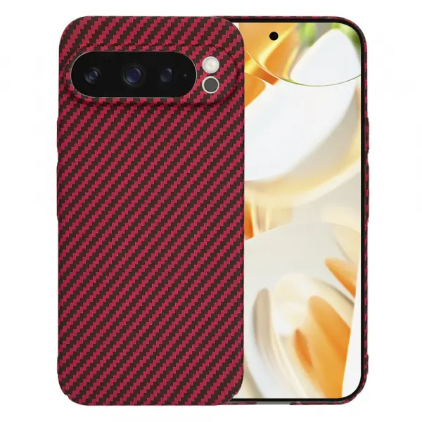 Husa pentru Google Pixel 9 Pro, Techsuit, Carbonite FiberShell, Rosie