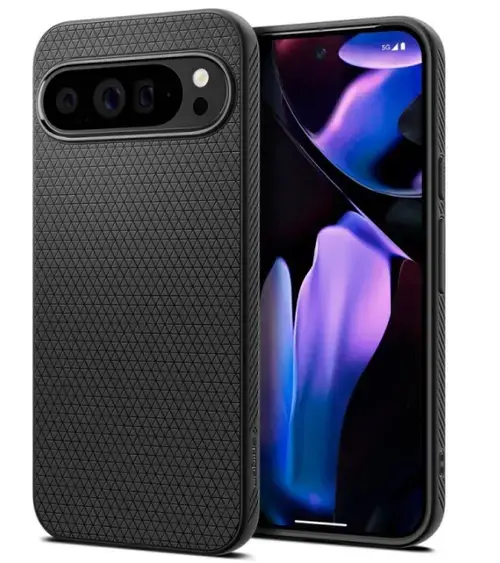 Husa pentru Google Pixel 9 Pro XL, Spigen, Liquid Air Matte, Neagra