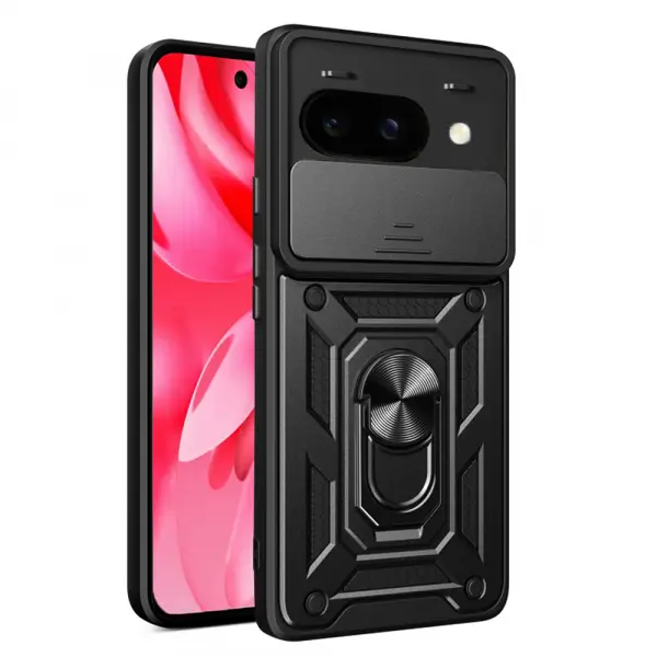 Husa pentru Google Pixel 9a, Techsuit, CamShield, Neagra