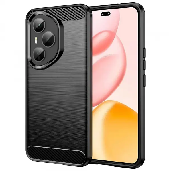 Husa pentru Honor 400 Pro, Techsuit, Carbon, Neagra