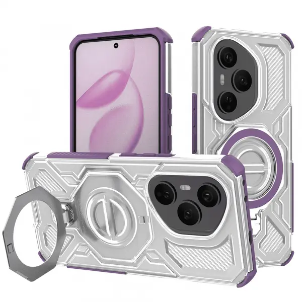 Husa pentru Honor 400 Pro, Techsuit, Carbon Shield Pro, Mov