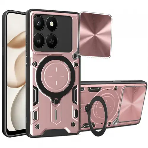Husa pentru Honor 400 Smart 4G / X7d 4G / 400 Smart 5G, Techsuit, CamGuard Pro, Roz