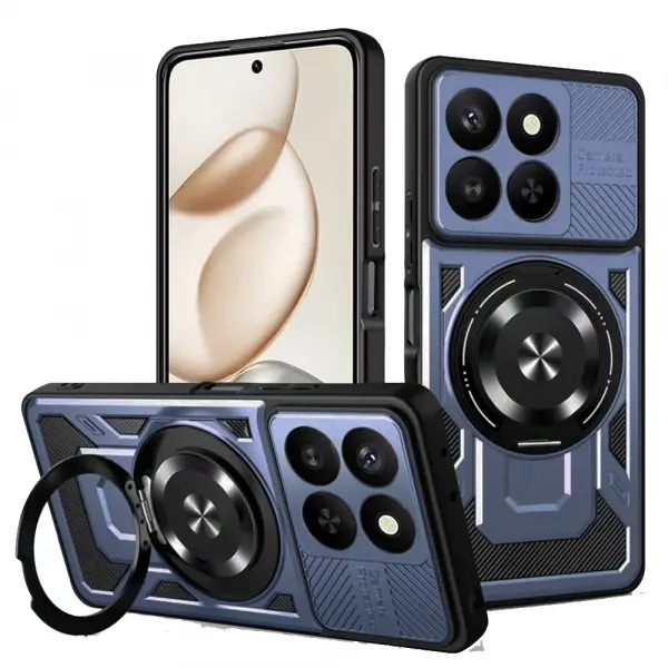 Husa pentru Honor 400 Smart 4G / X7d 4G / 400 Smart 5G, Techsuit, RuggedCam, Albastra