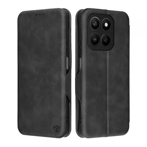Husa pentru Honor 400 Smart 4G / X7d 4G / 400 Smart 5G, Techsuit, Safe Wallet Plus, Neagra