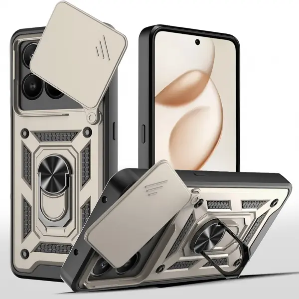 Husa pentru Honor 400 Smart 4G / X7d 4G / 400 Smart 5G, Techsuit, CamShield, Aurie