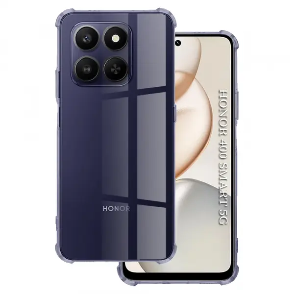 Husa pentru Honor 400 Smart 4G / X7d 4G / 400 Smart 5G, Techsuit, Shockproof Clear, Fumurie