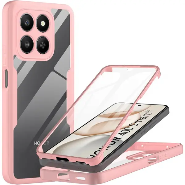 Husa pentru Honor 400 Smart 4G / X7d 4G / 400 Smart 5G, Techsuit, ColorVerse 360, Roz
