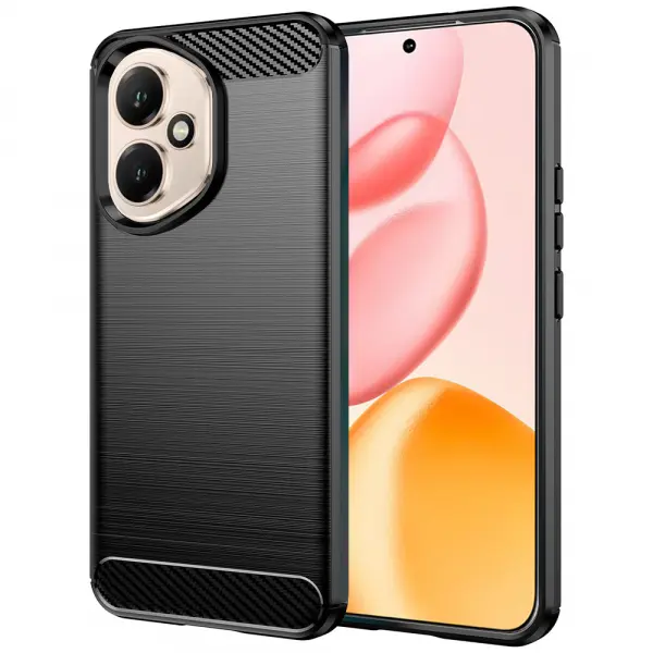 Husa pentru Honor 400, Techsuit, Carbon, Neagra