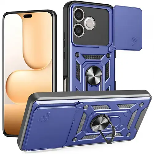 Husa pentru Honor 600 Lite, Techsuit, CamShield, Albastru