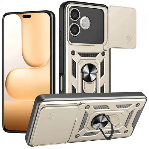 Husa pentru Honor 600 Lite, Techsuit, CamShield, Auriu