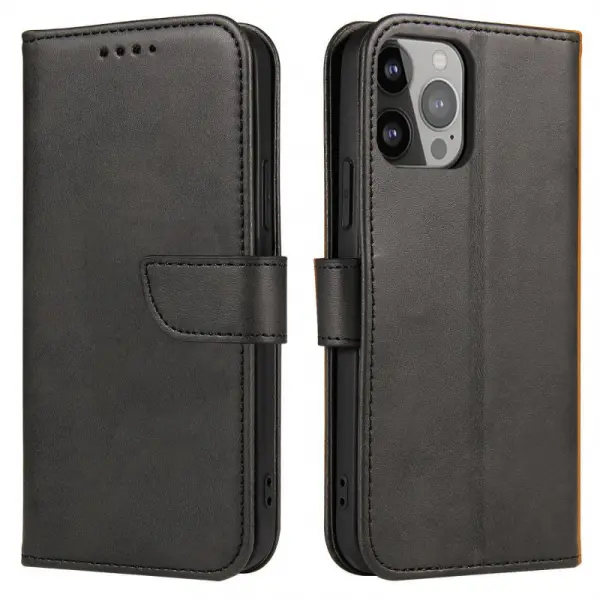 Husa pentru Honor 600, OEM, Marva Wallet, Neagra