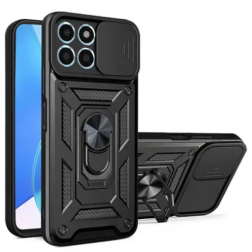 Husa pentru Honor 70 Lite / X6 / X8 5G, Techsuit, CamShield, Neagra