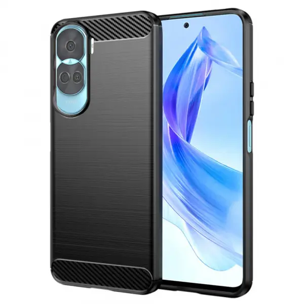 Husa pentru Honor 90 Lite, Techsuit, Carbon, Neagra