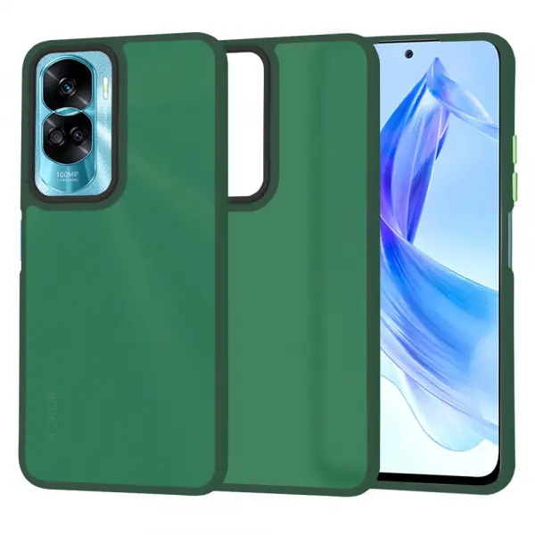 Husa pentru Honor 90 Lite, Techsuit, HaloFrost, Verde