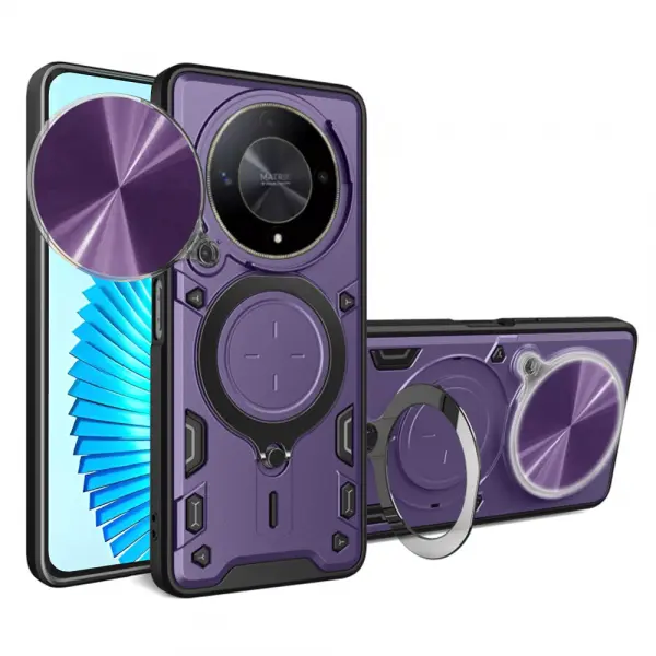 Husa pentru Honor Magic6 Lite, Techsuit, CamGuard Pro, Mov