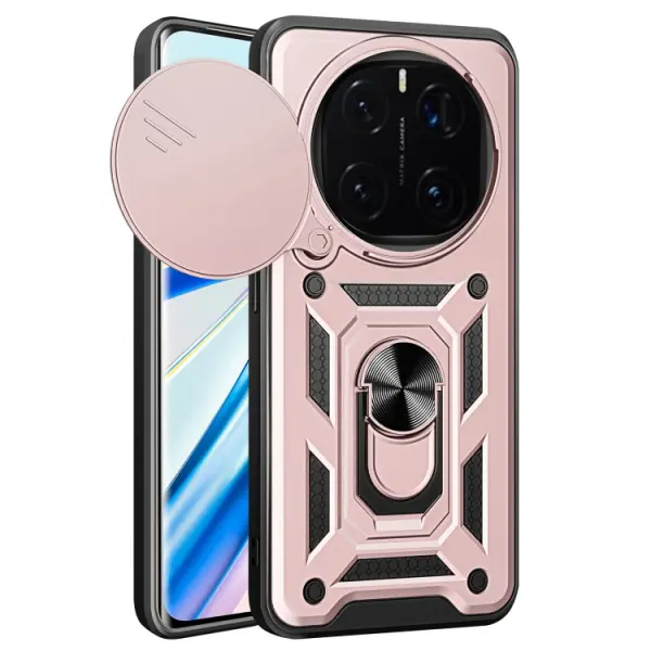 Husa pentru Honor Magic7 Pro, Techsuit, CamShield, Roz