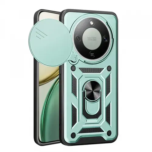 Husa pentru Honor Magic8 Lite, Techsuit, CamShield, Verde