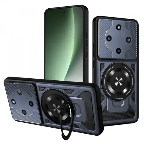 Husa pentru Honor Magic8 Lite, Techsuit, RuggedCam, Albastra
