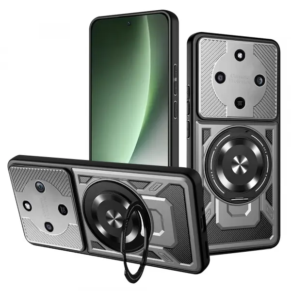 Husa pentru Honor Magic8 Lite, Techsuit, RuggedCam, Gri