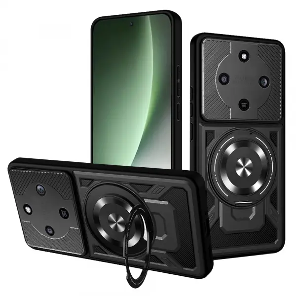 Husa pentru Honor Magic8 Lite, Techsuit, RuggedCam, Neagra