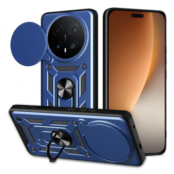 Husa pentru Honor Magic8 Pro, Techsuit, CamShield, Albastra