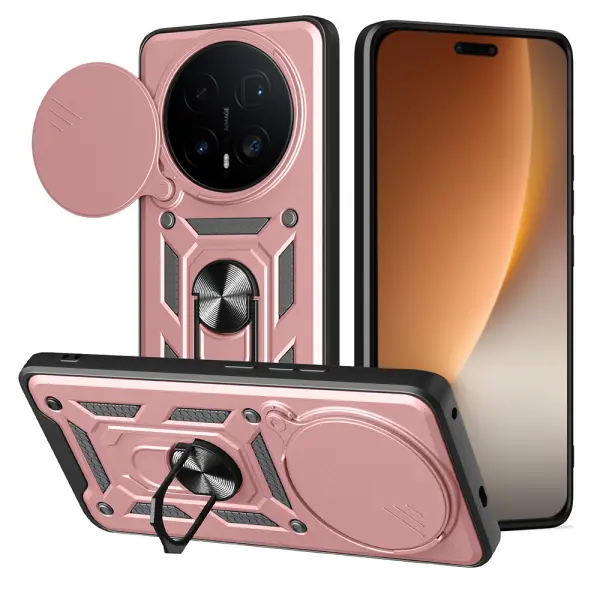 Husa pentru Honor Magic8 Pro, Techsuit, CamShield, Roz Aurie