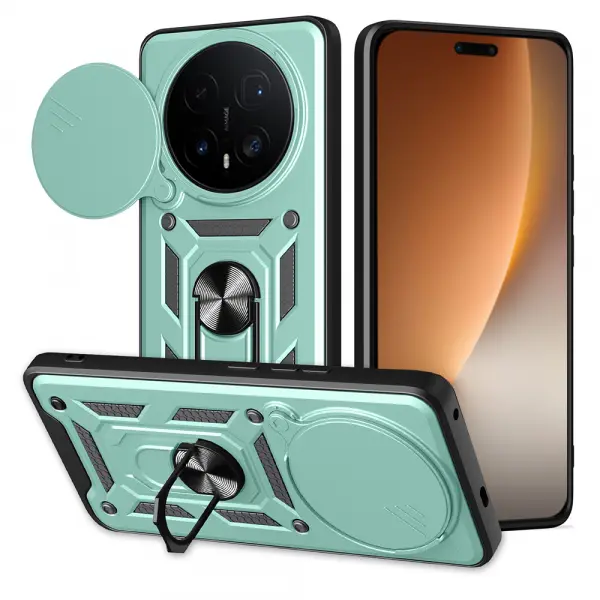 Husa pentru Honor Magic8 Pro, Techsuit, CamShield, Verde