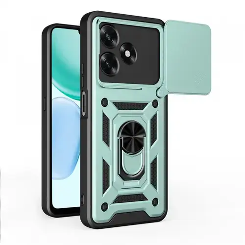 Husa pentru Honor X5c Plus, Techsuit, CamShield, Verde