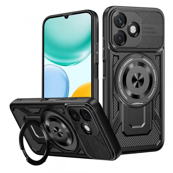 Husa pentru Honor X5c Plus, Techsuit, RuggedCam, Neagra