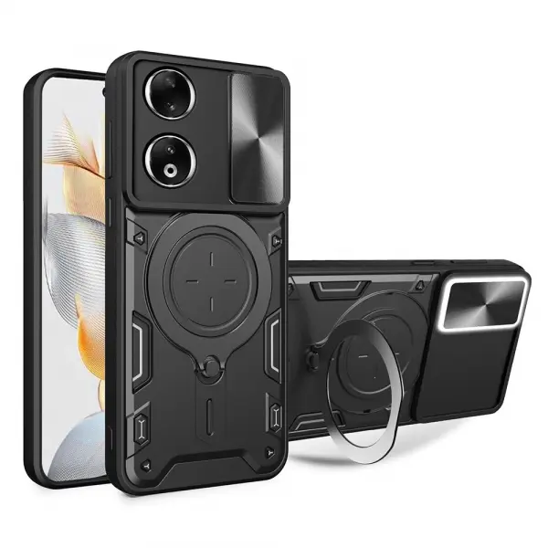 Husa pentru Honor X7b 5G / 90 Smart / X7b 4G, Techsuit, CamGuard Pro, Neagra