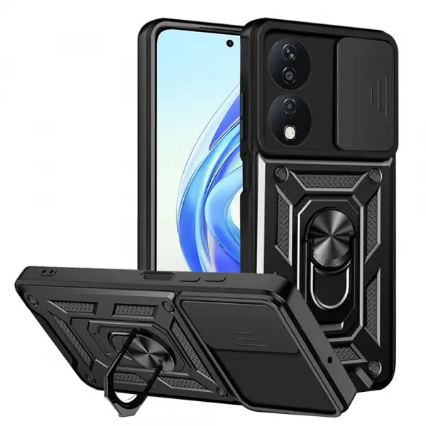 Husa pentru Honor X7b 5G / 90 Smart / X7b 4G, Techsuit, CamShield, Neagra
