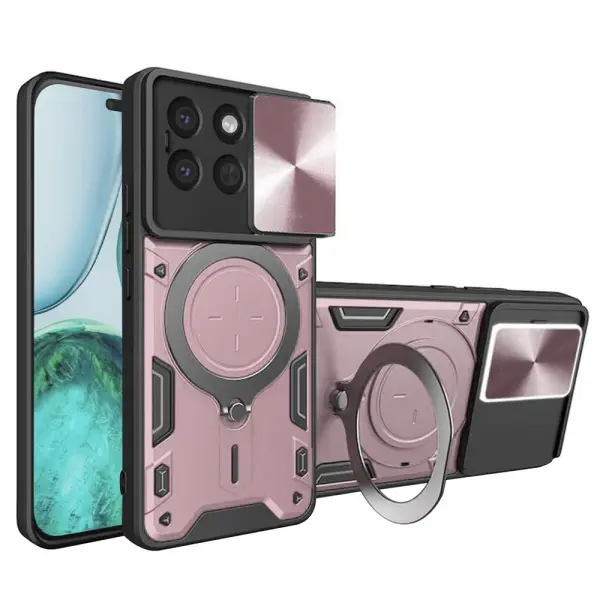 Husa pentru Honor X8c, Techsuit, CamGuard Pro, Roz Aurie