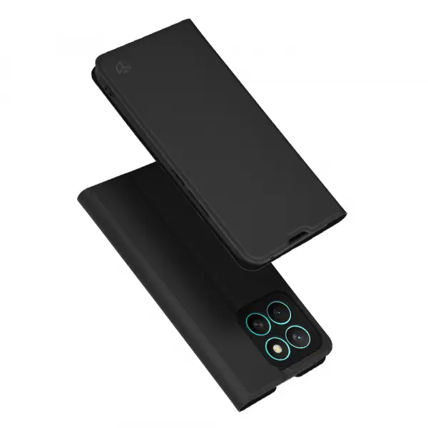 Husa pentru Honor X8c, Techsuit, Magskin Book, Neagra