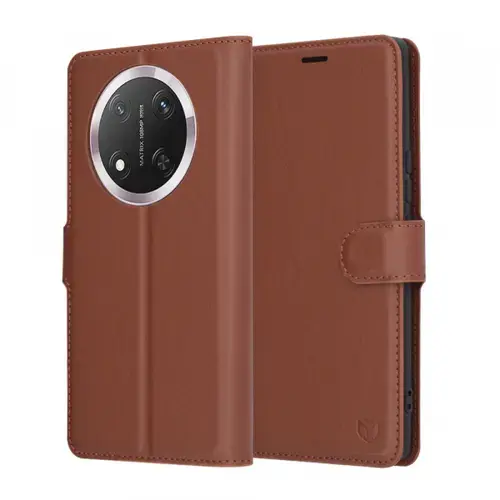 Husa pentru Honor X9c / Magic7 Lite, Techsuit, Leather Folio, Maro