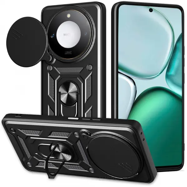 Husa pentru Honor X9c Smart, Techsuit, CamShield, Neagra