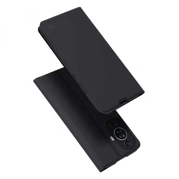 Husa pentru Huawei nova 12s / nova 11, Techsuit, Magskin Book, Neagra