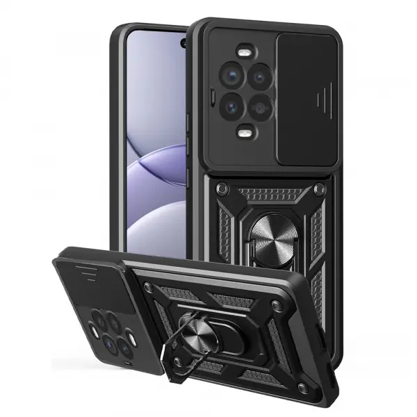 Husa pentru Huawei nova 13 Pro, Techsuit, CamShield, Neagra