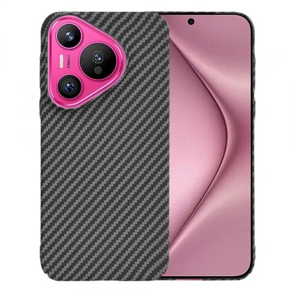 Husa pentru Huawei Pura 70, Techsuit, Carbonite FiberShell, Neagra