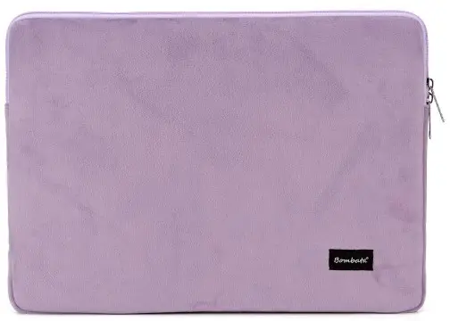 Husă pentru laptop Bombata - Velvet, 13''-14'', Light Lavender