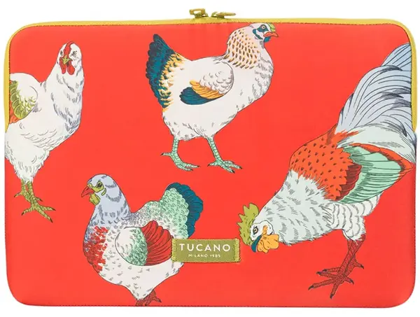 Husă pentru laptop Tucano - Schizzo, MacBook Air 15''/Laptop 13''-14'', Fauna Galline