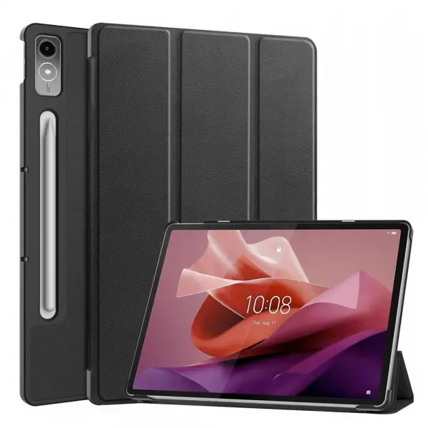 Husa pentru Lenovo Tab P12, Techsuit, FoldPro, Neagra