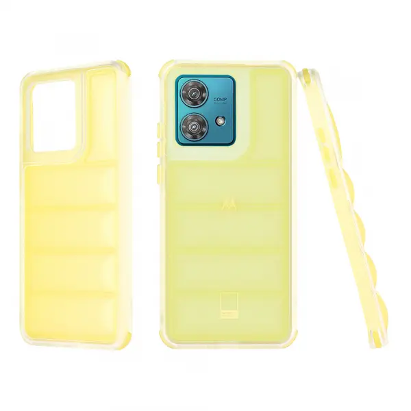 Husa pentru Motorola Edge 40 Neo, Techsuit, Wave Shield, Galbena