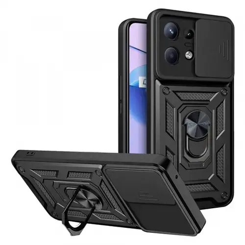 Husa pentru Motorola Edge 50 Pro, Techsuit, CamShield, Neagra