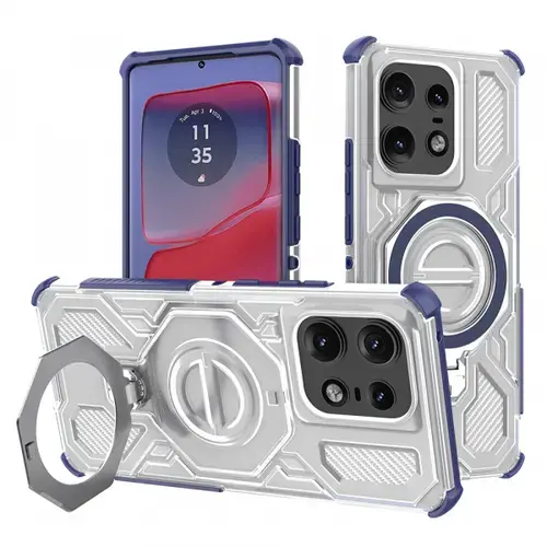 Husa pentru Motorola Edge 50 Pro, Techsuit, Carbon Shield Pro, Albastra