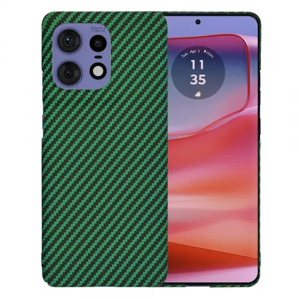 Husa pentru Motorola Edge 50 Pro, Techsuit, Carbonite FiberShell, Verde