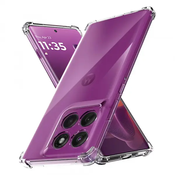 Husa pentru Motorola Edge 60 Pro, Techsuit, Shockproof Clear, Transparenta