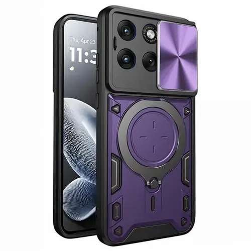 Husa pentru Motorola Edge 70 Fusion, Techsuit, CamGuard Pro, Mov